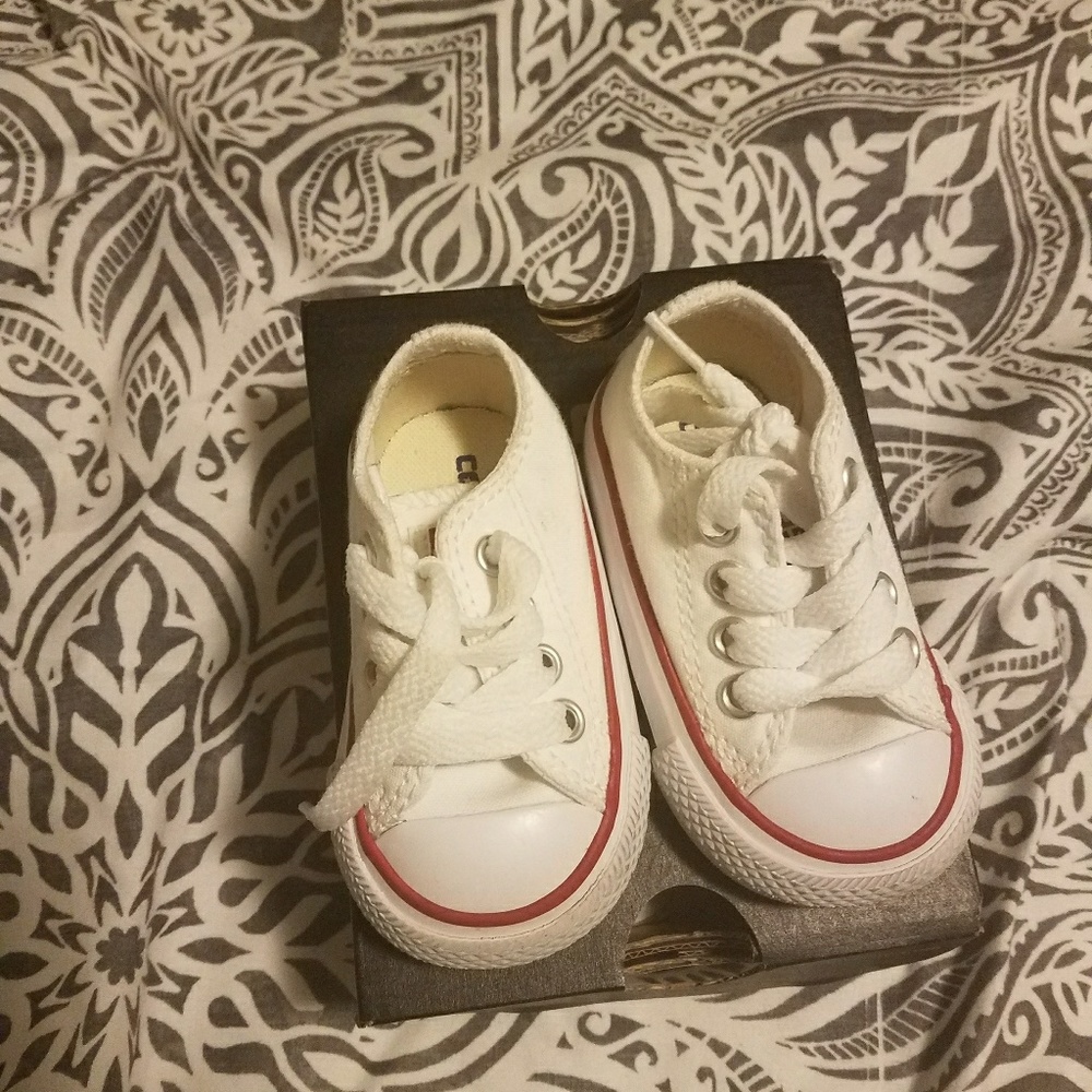 White Infant Converse